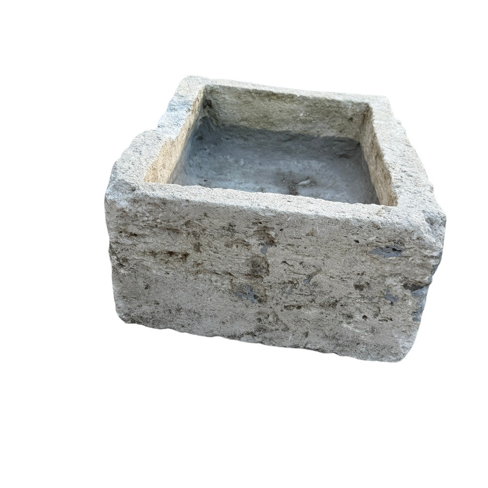 Antique Indonesian Limestone Planter - Berbere Imports