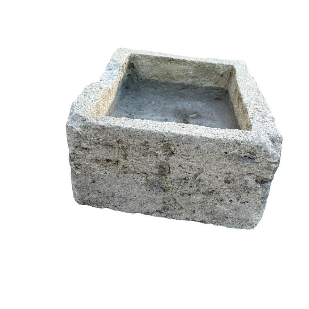 Antique Indonesian Limestone Planter - Berbere Imports