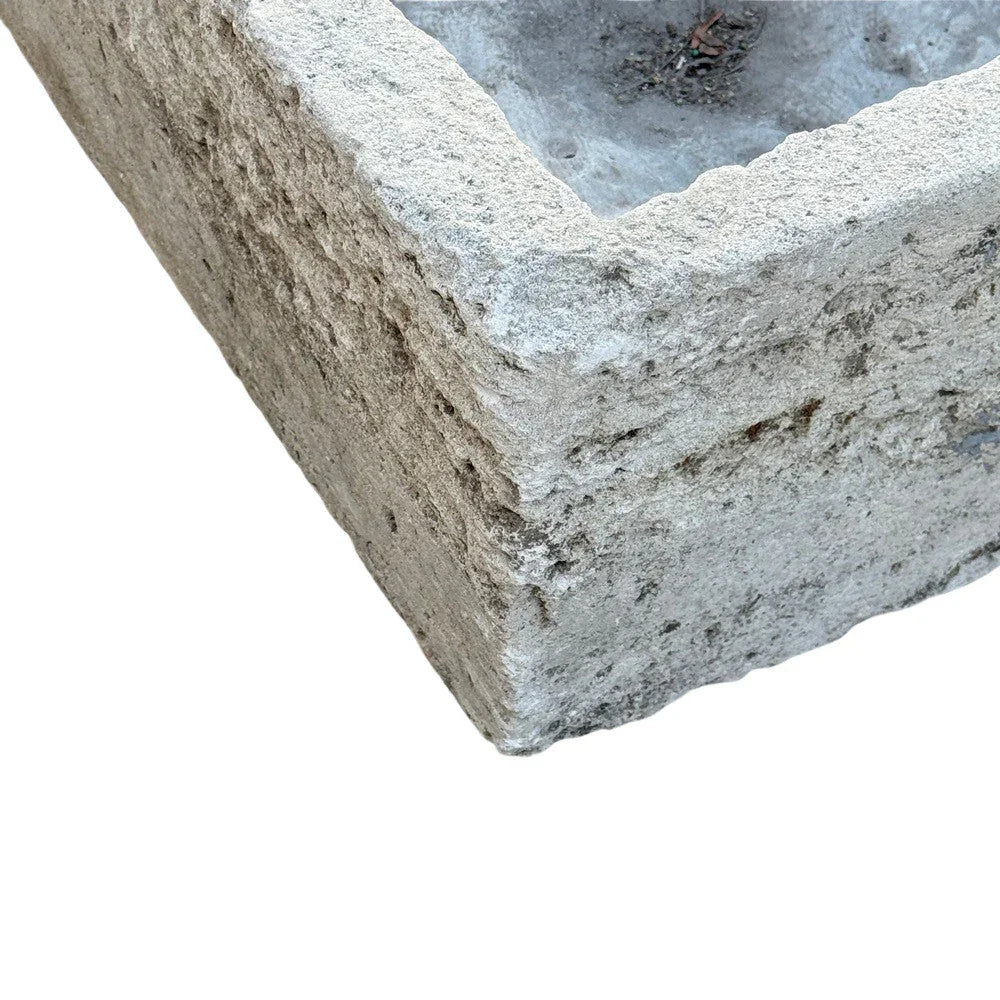 Antique Indonesian Limestone Planter - Berbere Imports