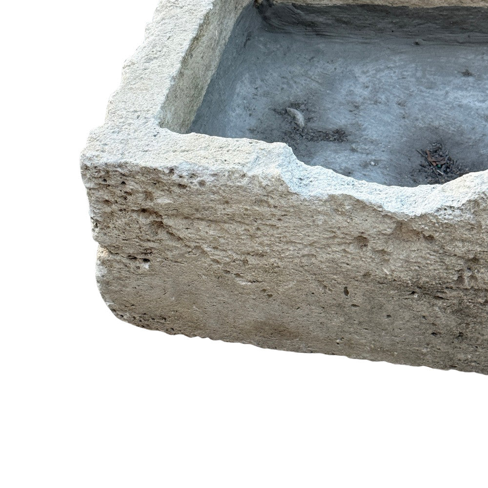 Antique Indonesian Limestone Planter - Berbere Imports