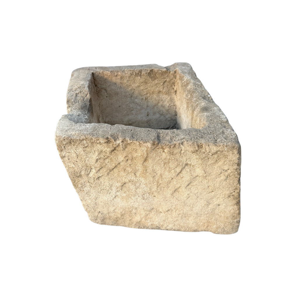 Antique Indonesian Limestone Planter - Berbere Imports