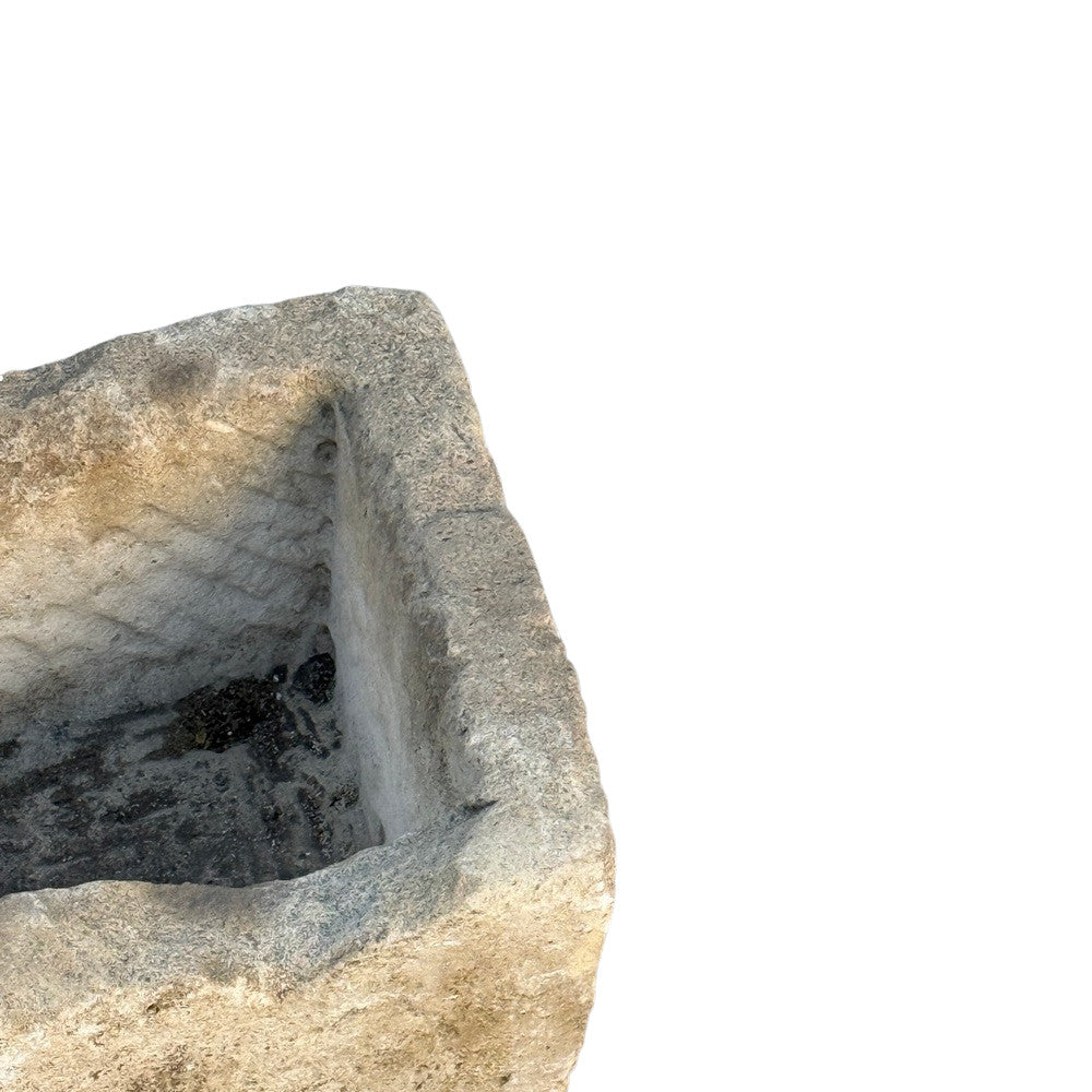 Antique Indonesian Limestone Planter - Berbere Imports