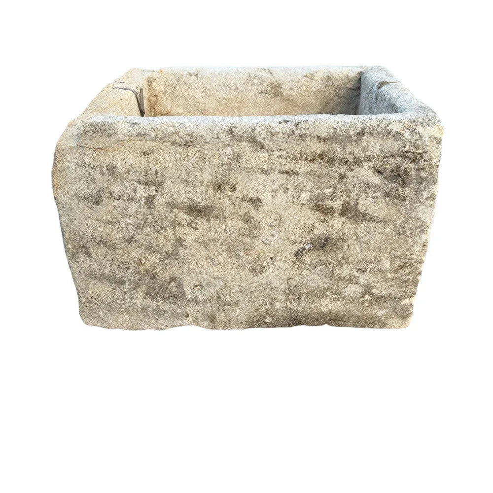 Antique Indonesian Limestone Planter - Berbere Imports