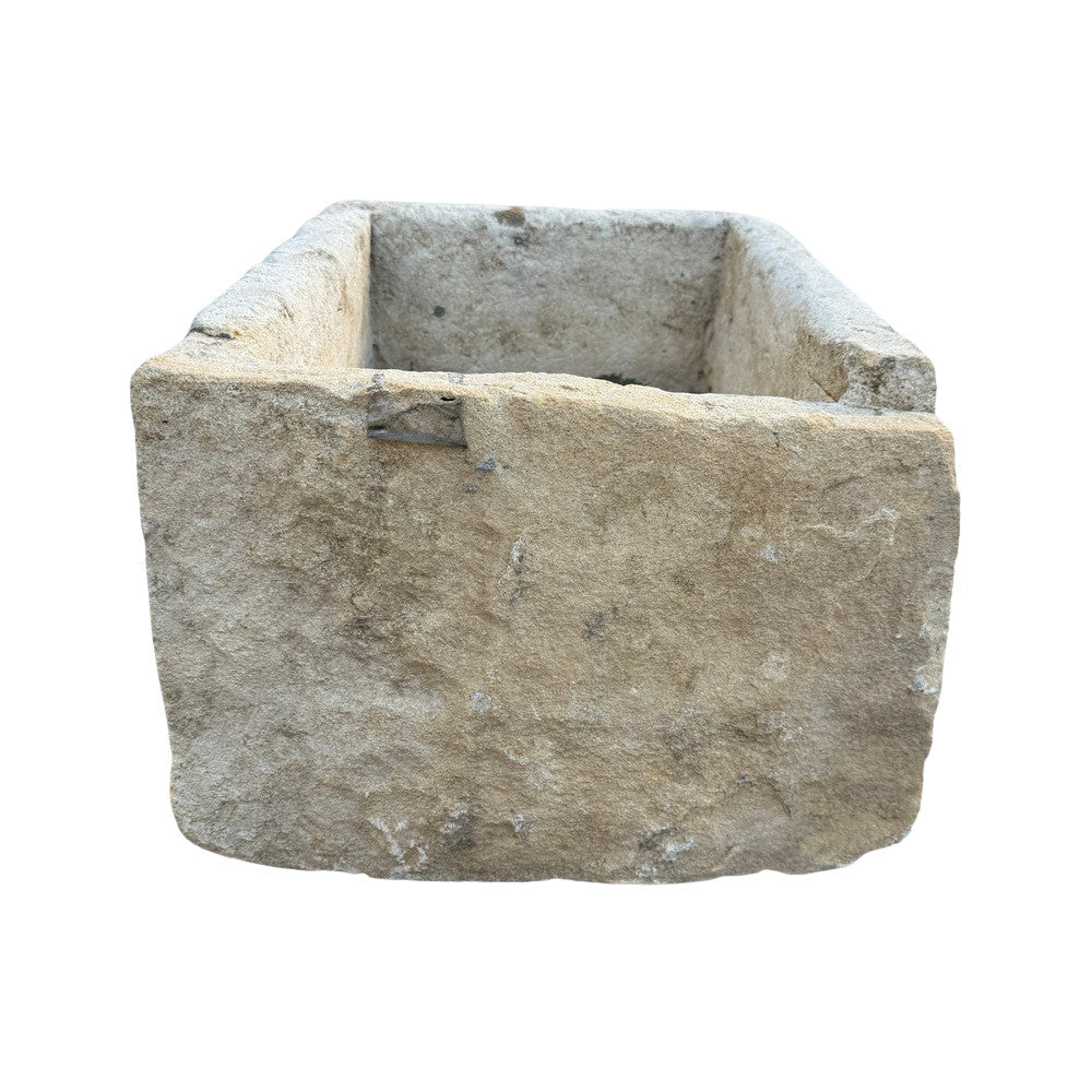 Antique Indonesian Limestone Planter - Berbere Imports