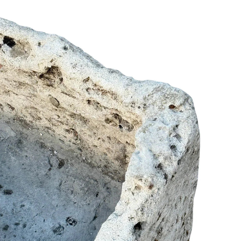 Antique Indonesian Limestone Planter - Berbere Imports