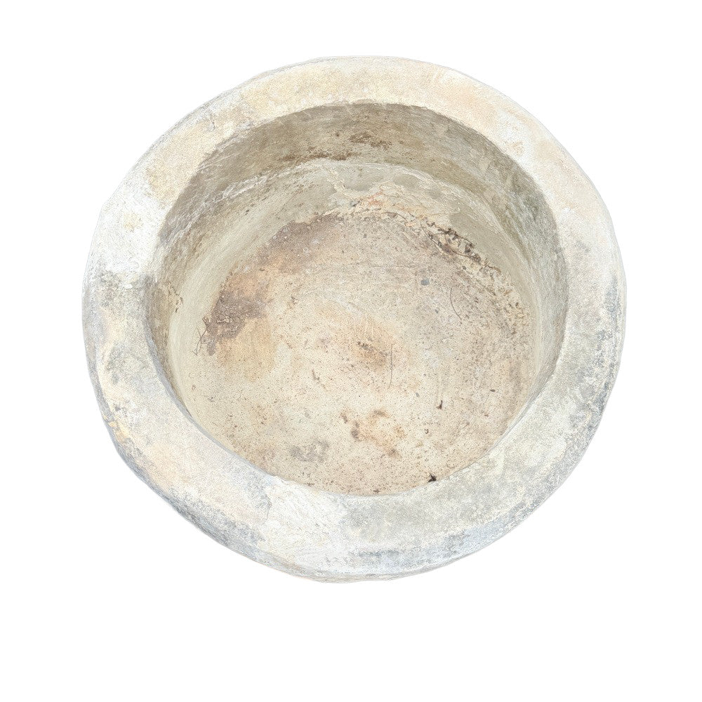 Antique Indonesian Round Limestone Trough - Berbere Imports