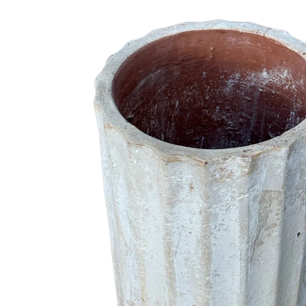 Ribbed Terracotta Planter - Berbere Imports