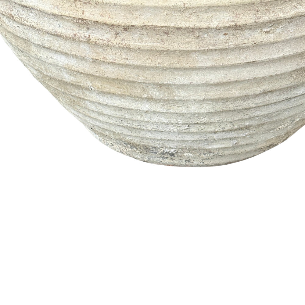 Round Vietnamese Ribbed Planter - Berbere Imports
