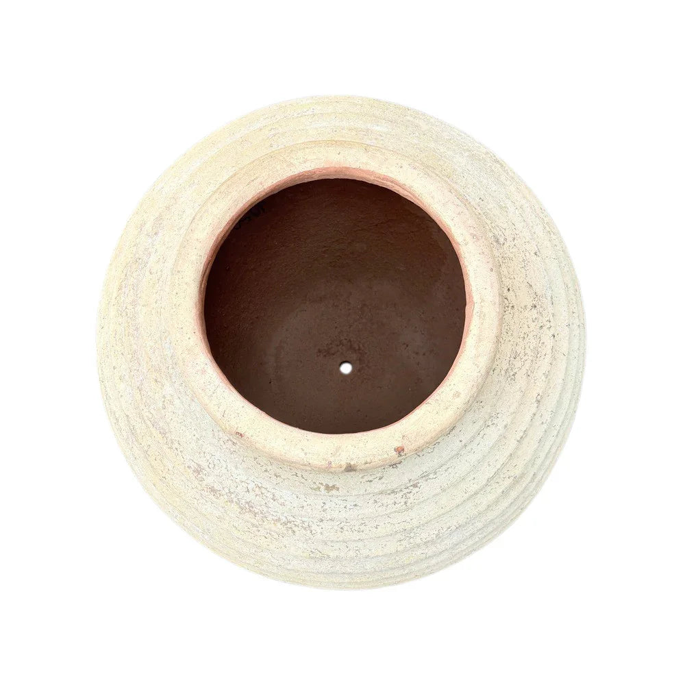 Round Vietnamese Ribbed Planter - Berbere Imports