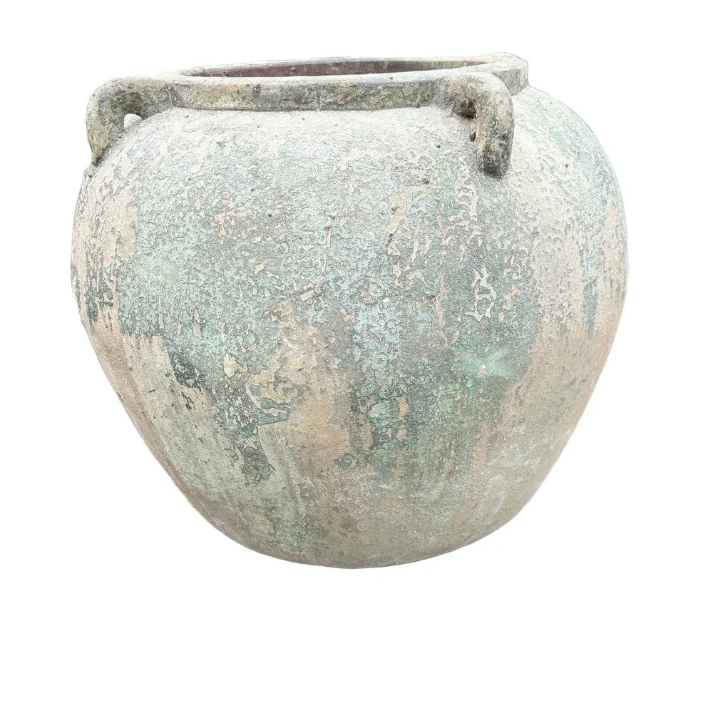 Vietnamese 4-Handle Round Planter - Berbere Imports