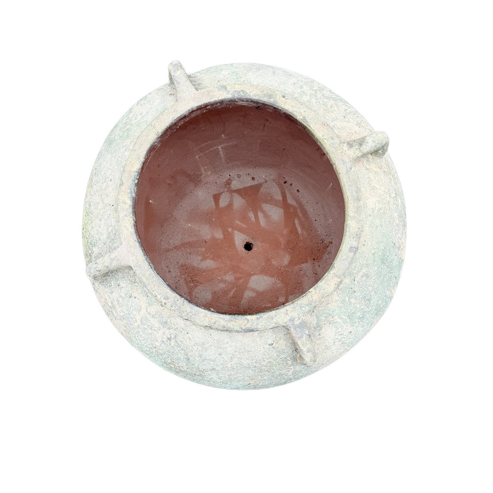 Vietnamese 4-Handle Round Planter - Berbere Imports