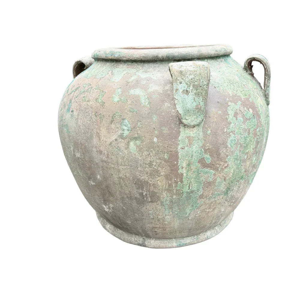 Vietnamese 4-Handle Round Planter - Berbere Imports