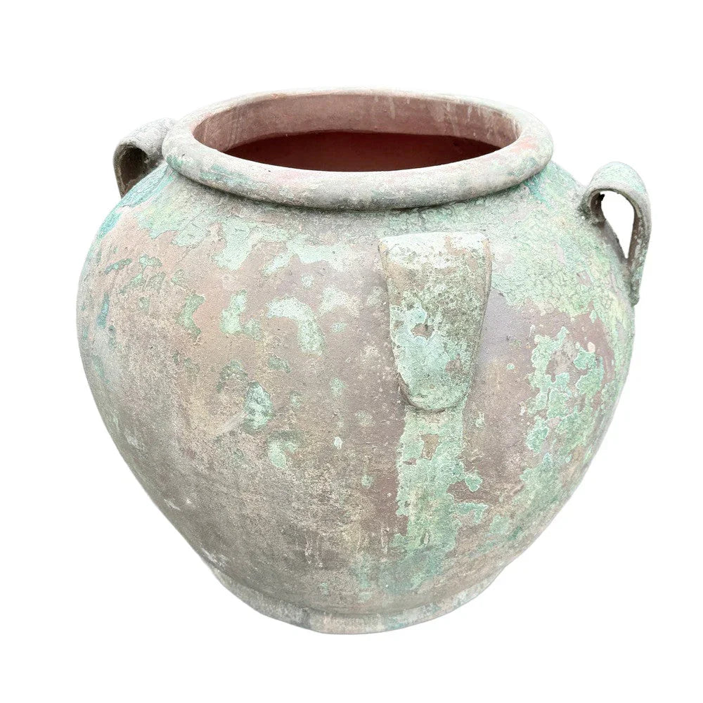 Vietnamese 4-Handle Round Planter - Berbere Imports