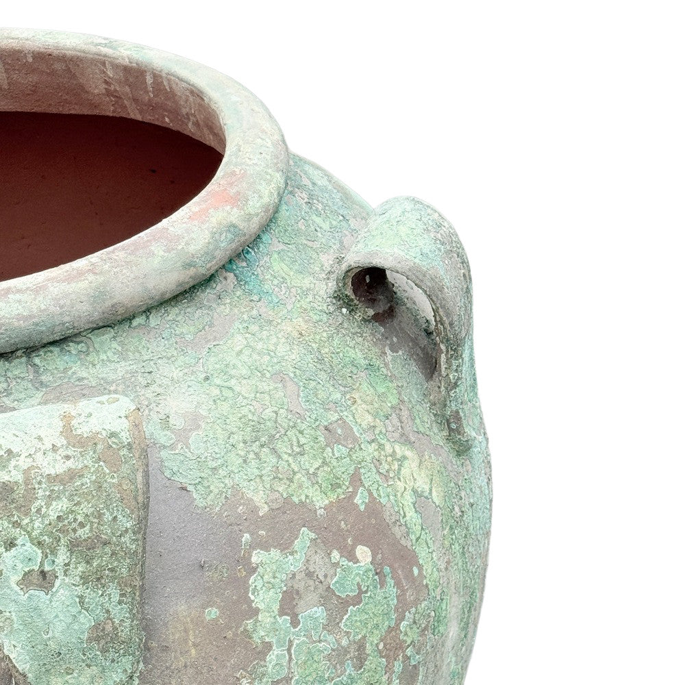 Vietnamese 4-Handle Round Planter - Berbere Imports