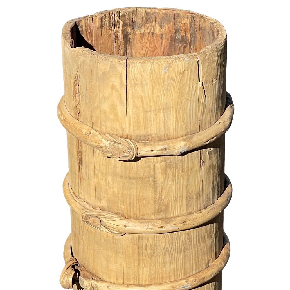 Vintage Wooden Planter - Berbere Imports