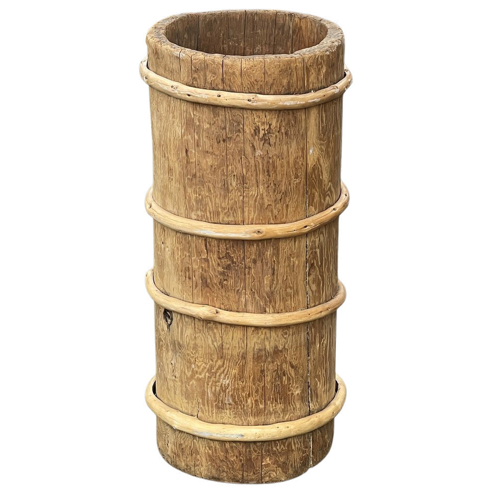 Vintage Wooden Planter - Berbere Imports