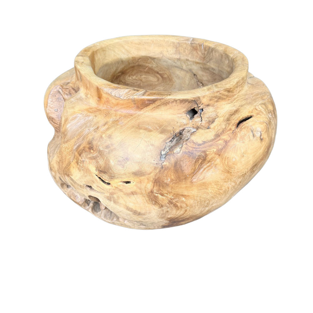 Indonesian Teal Root Planter - Berbere Imports