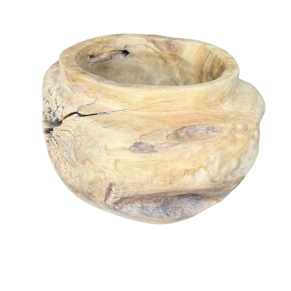 Indonesian Teal Root Planter - Berbere Imports