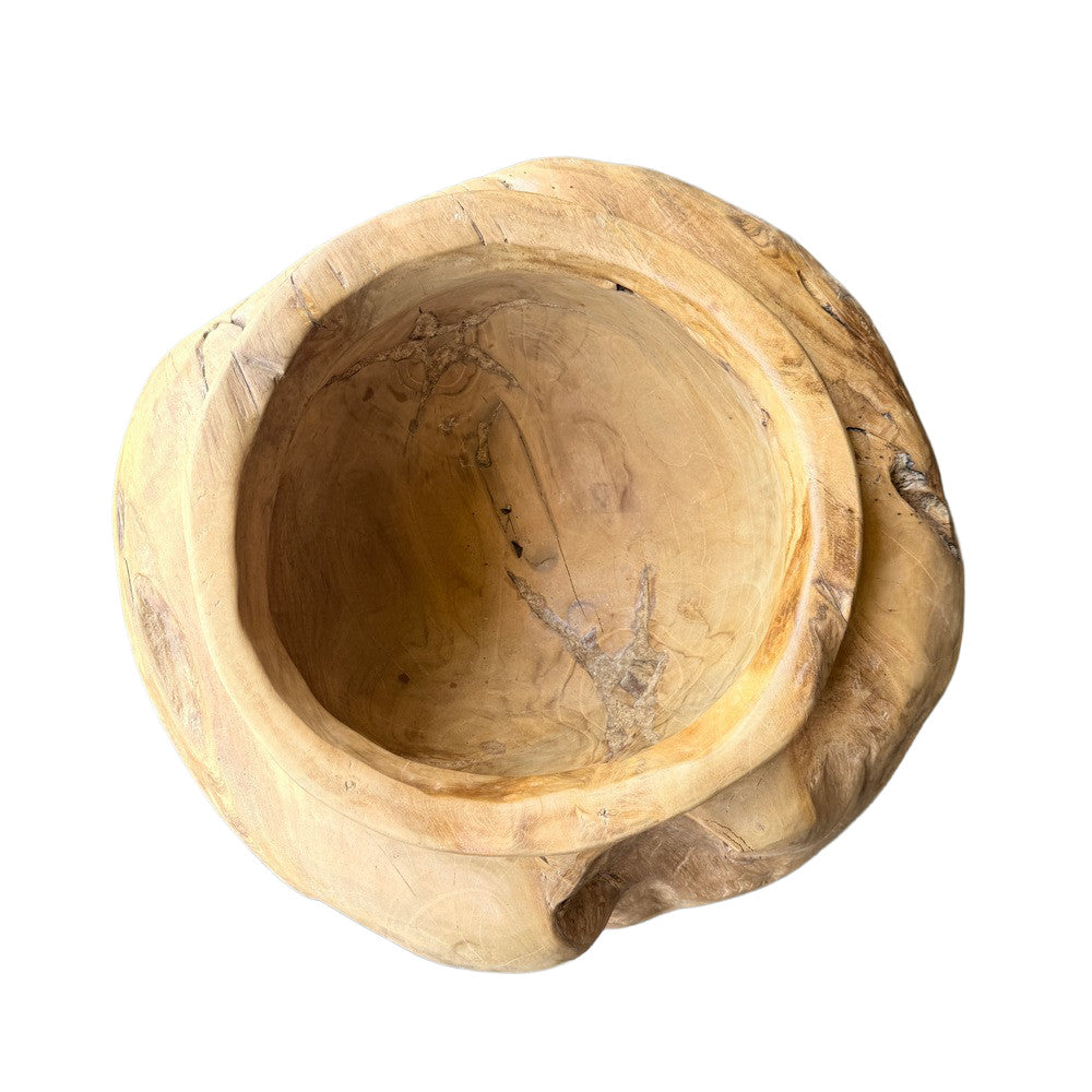 Indonesian Teal Root Planter - Berbere Imports