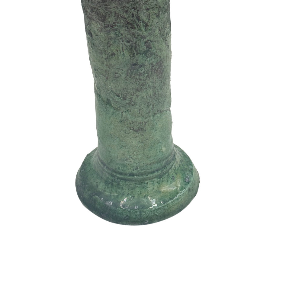 Moroccan Tamegroute Glazed Candlestick Holder - Berbere Imports