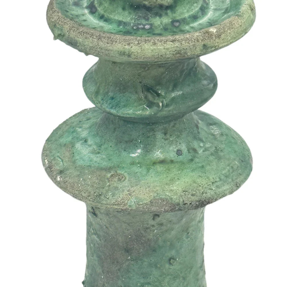 Moroccan Tamegroute Glazed Candlestick Holder - Berbere Imports