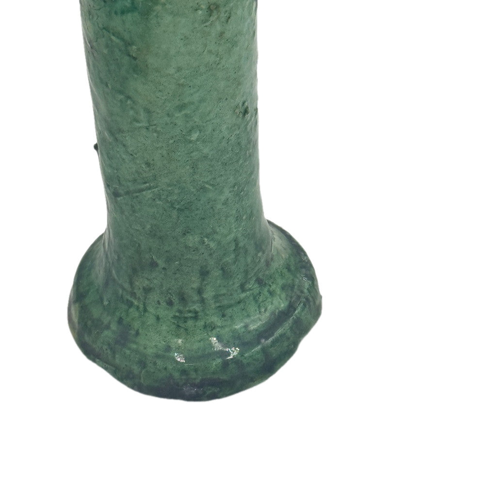 Moroccan Tamegroute Glazed Candlestick Holder - Berbere Imports