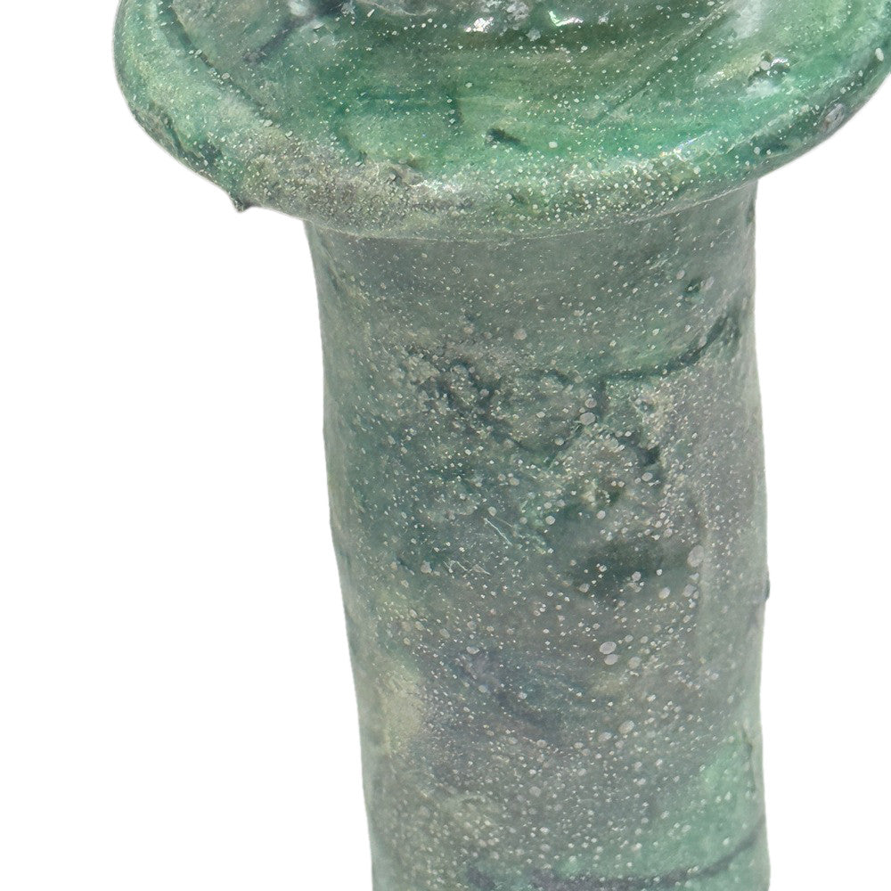 Moroccan Tamegroute Glazed Candlestick - Berbere Imports