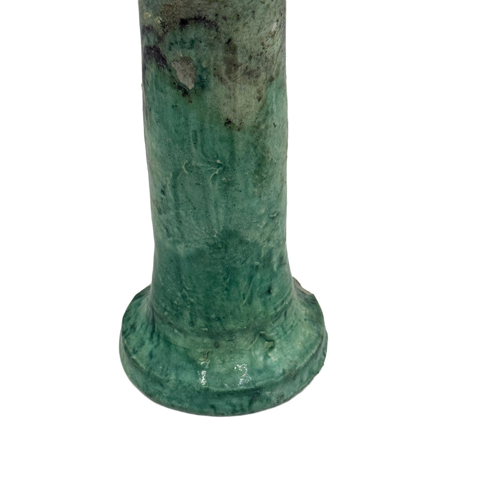 Moroccan Tamegroute Glazed Candlestick Holder - Berbere Imports