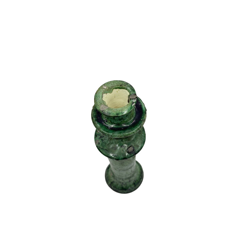 Moroccan Tamegroute Glazed Candlestick - Berbere Imports
