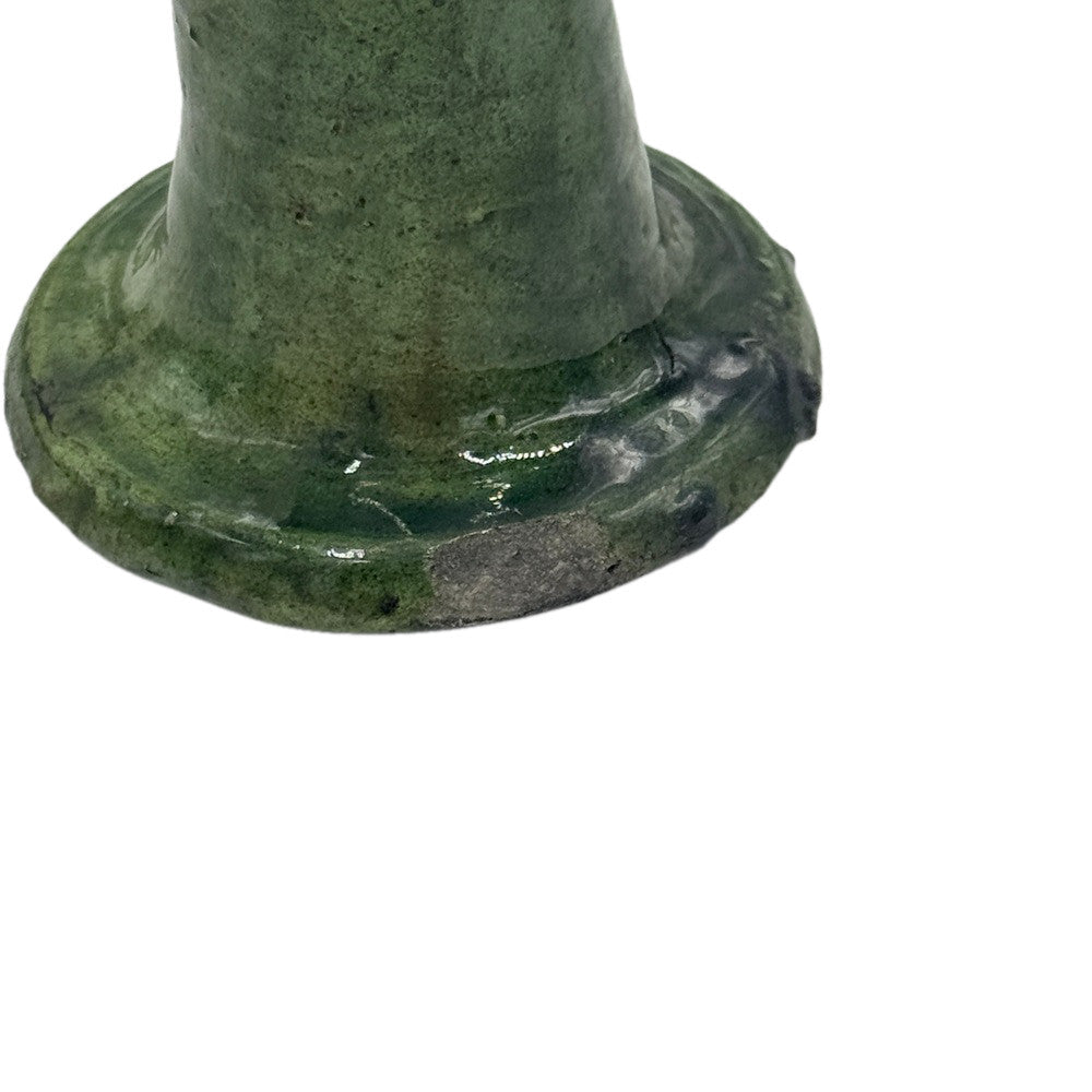 Moroccan Tamegroute Glazed Candlestick Holder - Berbere Imports