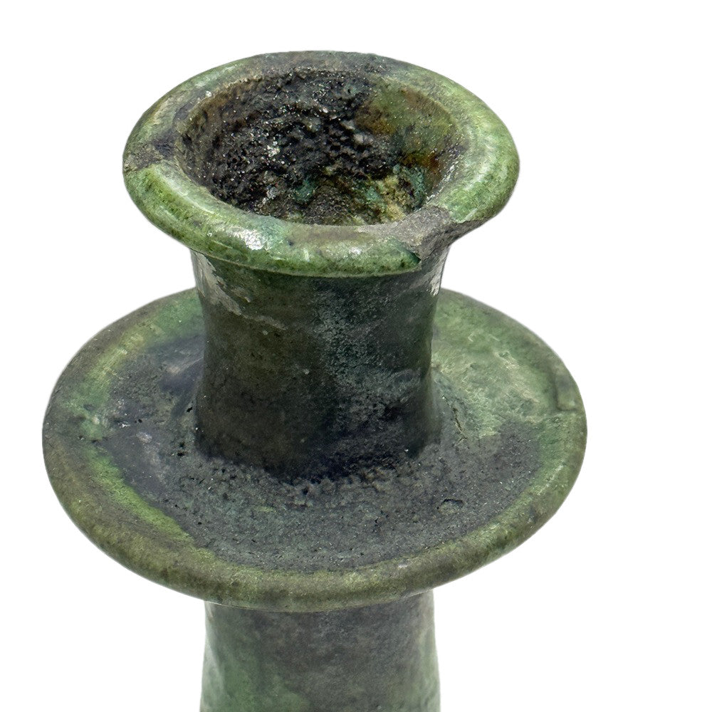 Moroccan Tamegroute Glazed Candlestick - Berbere Imports