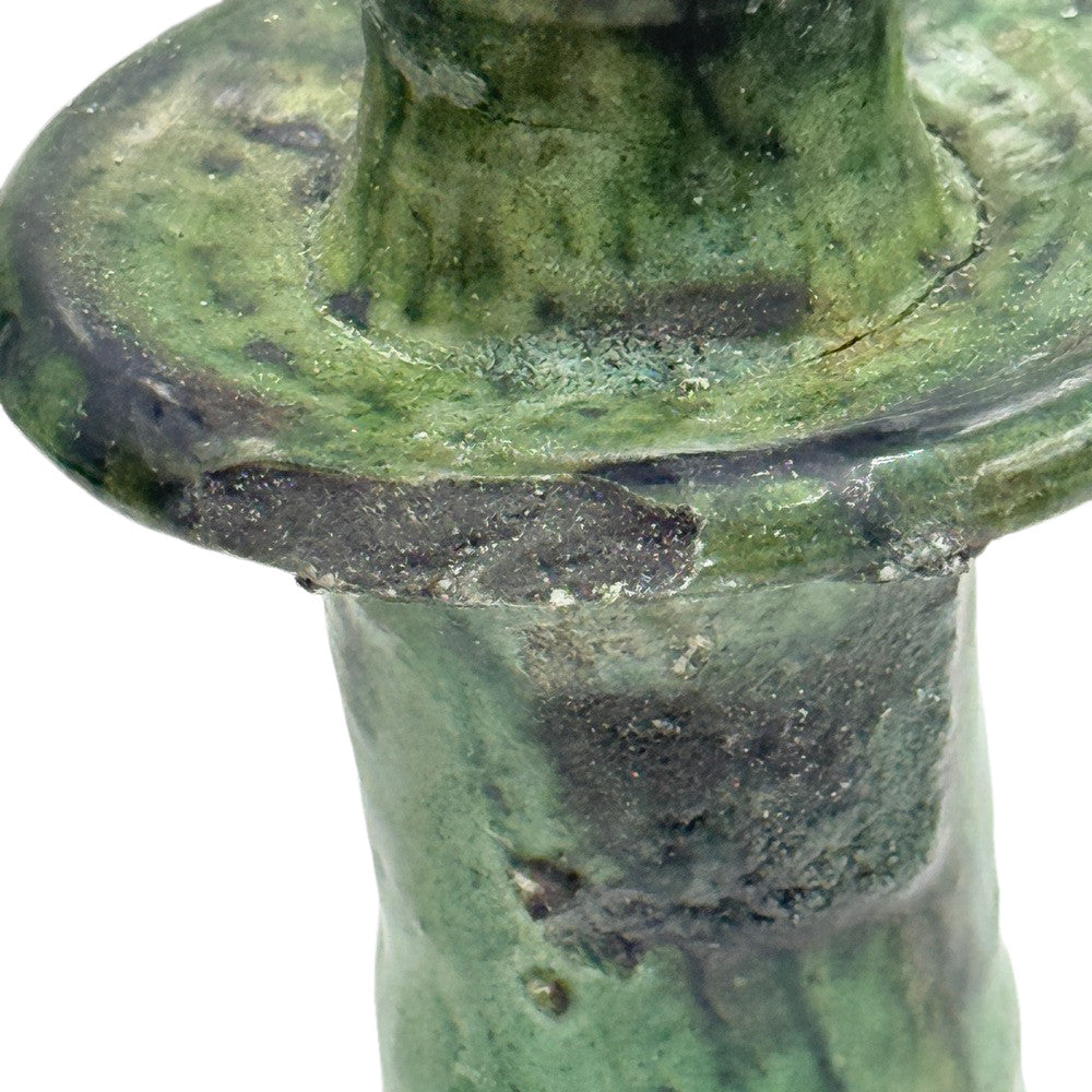 Moroccan Tamegroute Glazed Candlestick - Berbere Imports