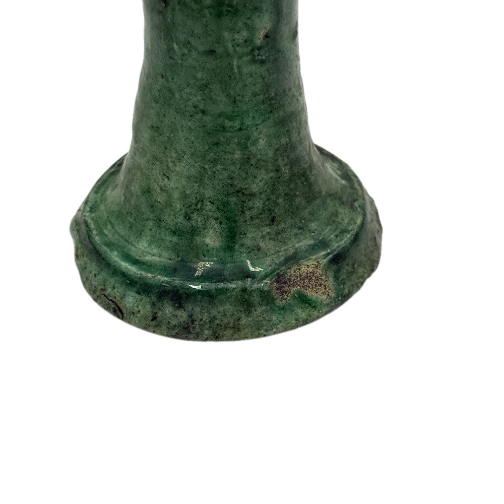Moroccan Tamegroute Glazed Candlestick Holder - Berbere Imports