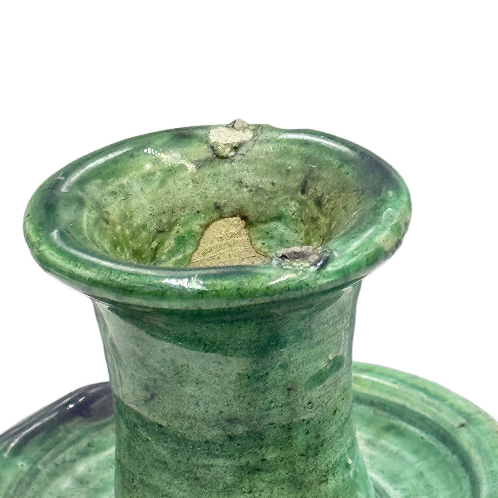 Moroccan Tamegroute Glazed Candlestick - Berbere Imports