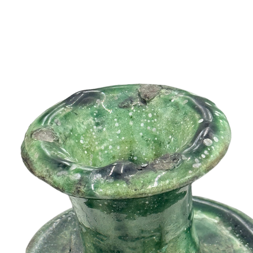 Moroccan Tamegroute Glazed Candlestick - Berbere Imports
