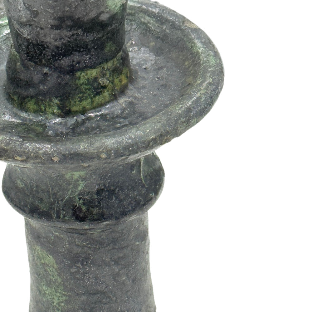 Moroccan Tamegroute Glazed Candlestick - Berbere Imports