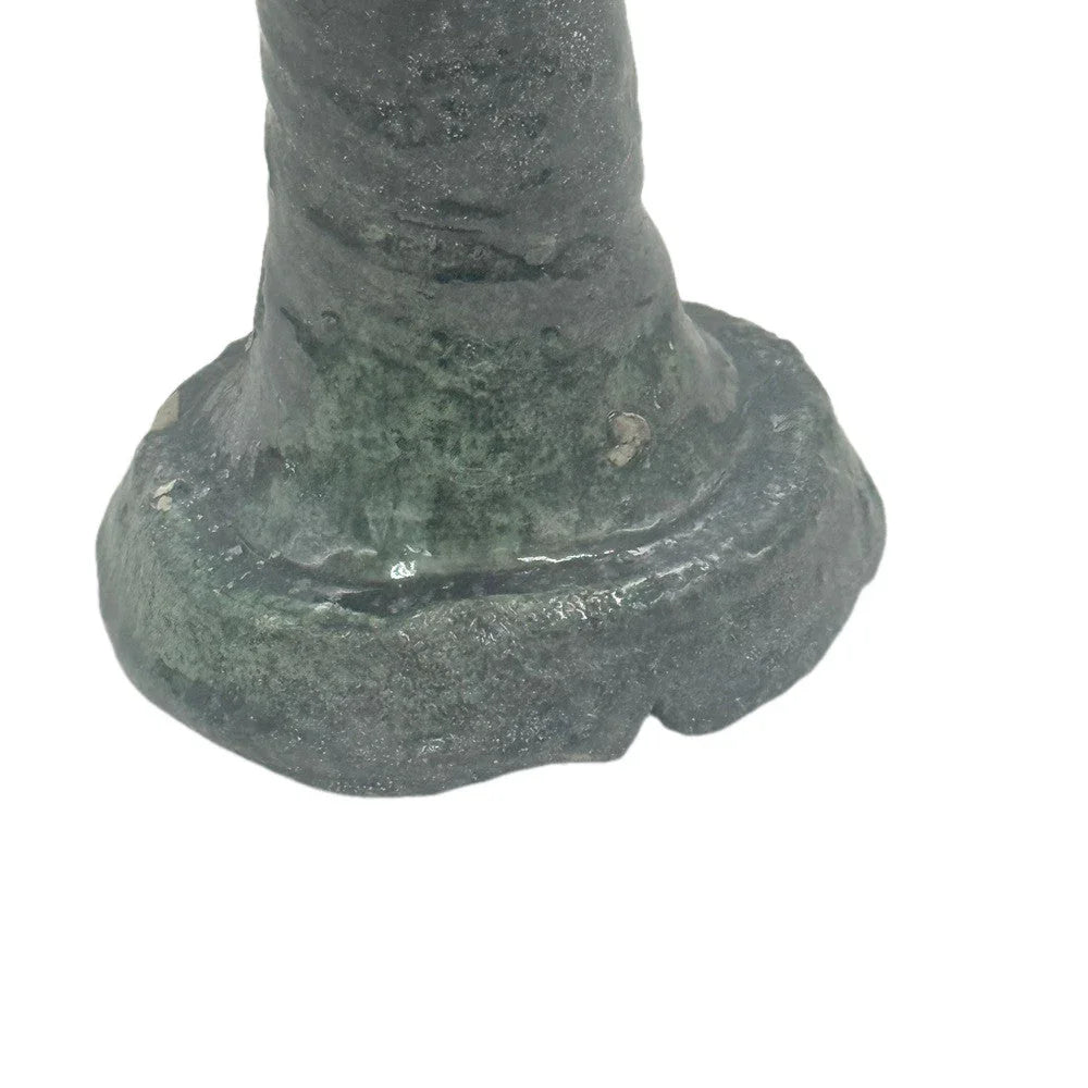 Moroccan Tamegroute Glazed Candlestick Holder - Berbere Imports