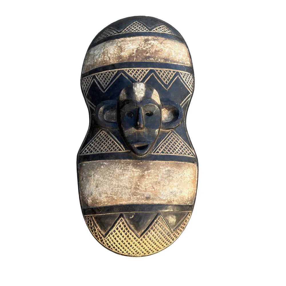 Vintage African Wooden Shield - Berbere Imports