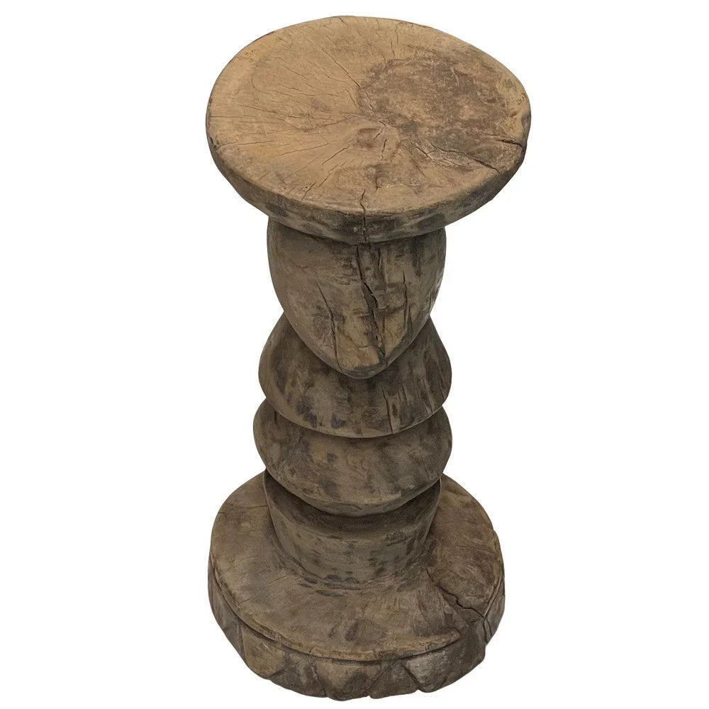 Vintage African Wooden Stool - Berbere Imports