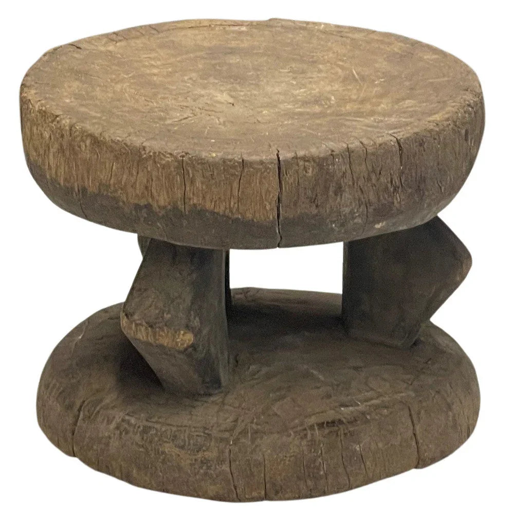 Vintage African Wooden Stool - Berbere Imports