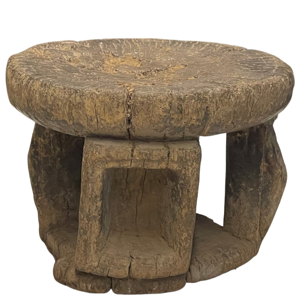 Vintage African Wooden Stool - Berbere Imports