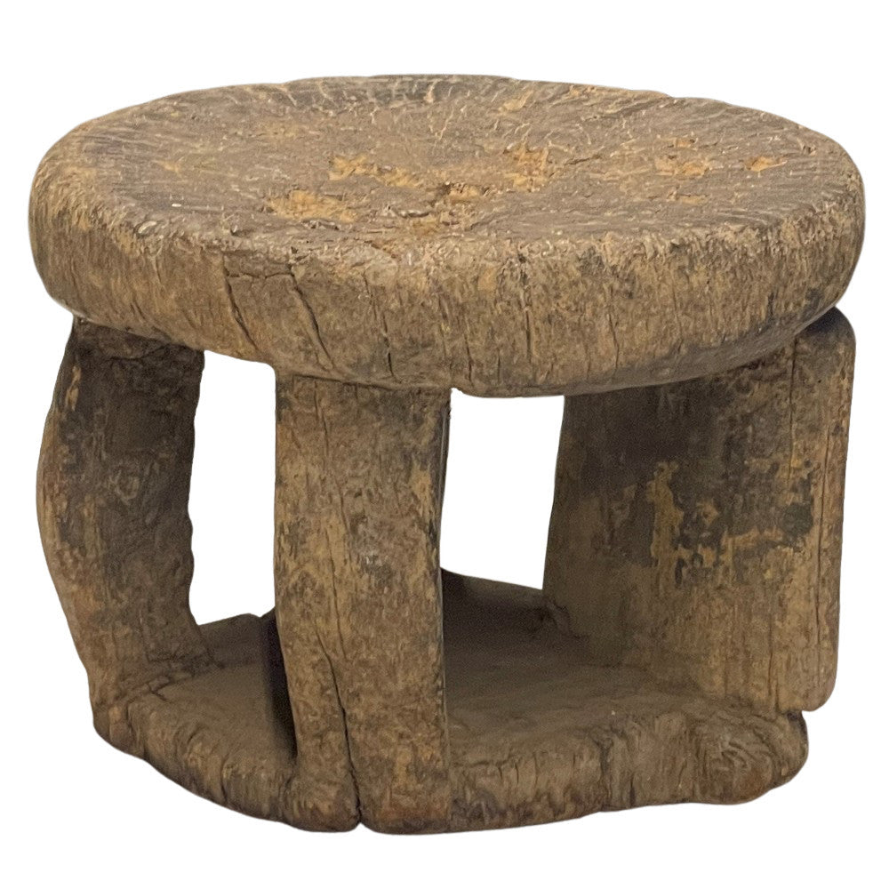 Vintage African Wooden Stool - Berbere Imports