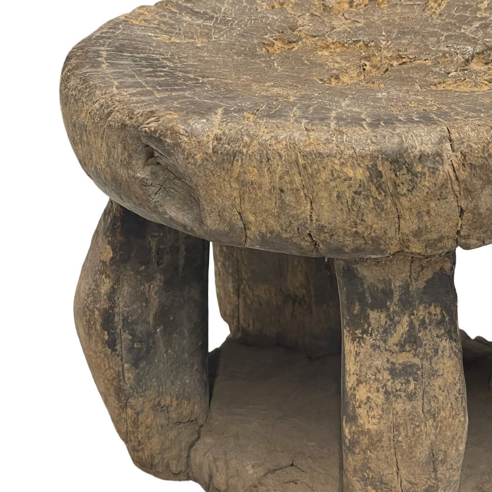 Vintage African Wooden Stool - Berbere Imports