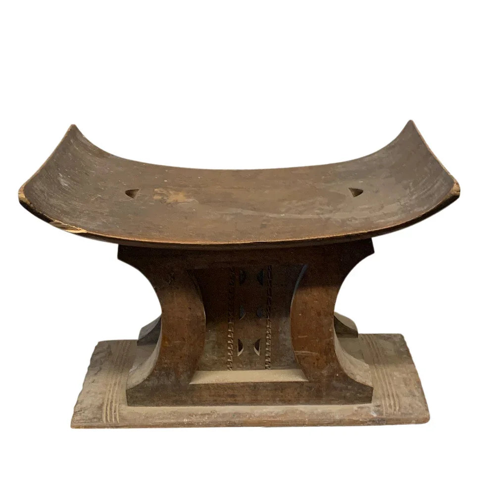 Vintage Wooden Ashanti Stool - Berbere Imports