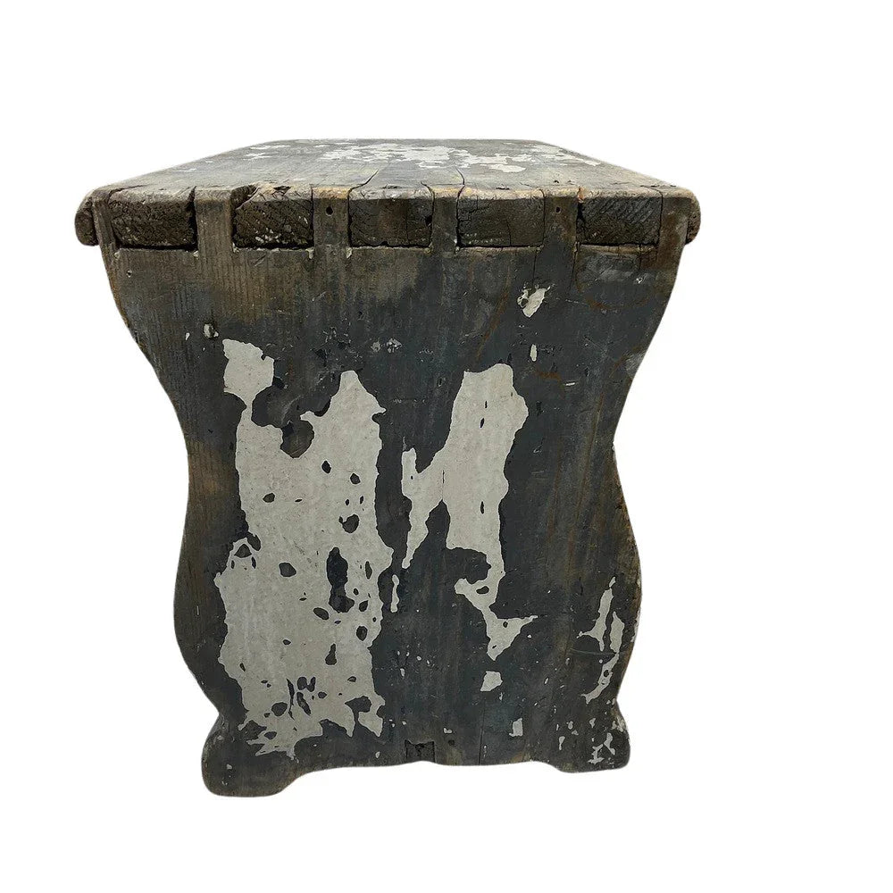 Antique Farmhouse Wooden Step Stool - Berbere Imports