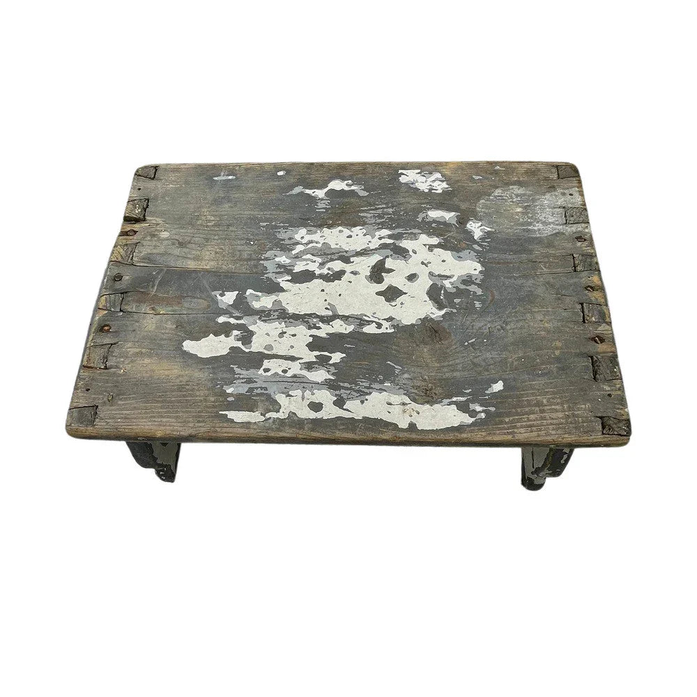 Antique Farmhouse Wooden Step Stool - Berbere Imports