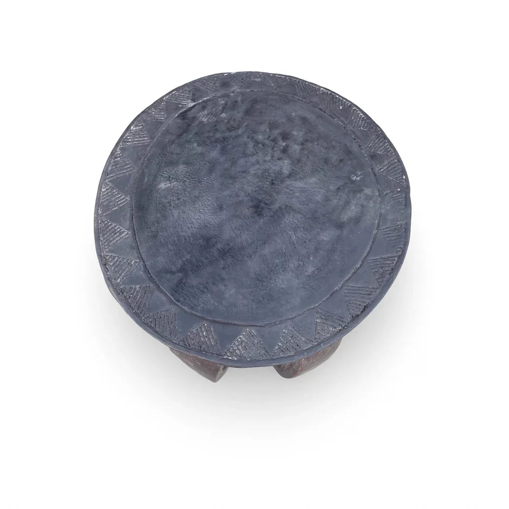 Vintage African Carved Wooden Stool - Berbere Imports