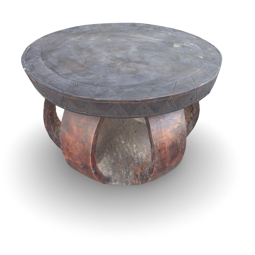 Vintage African Carved Wooden Stool - Berbere Imports