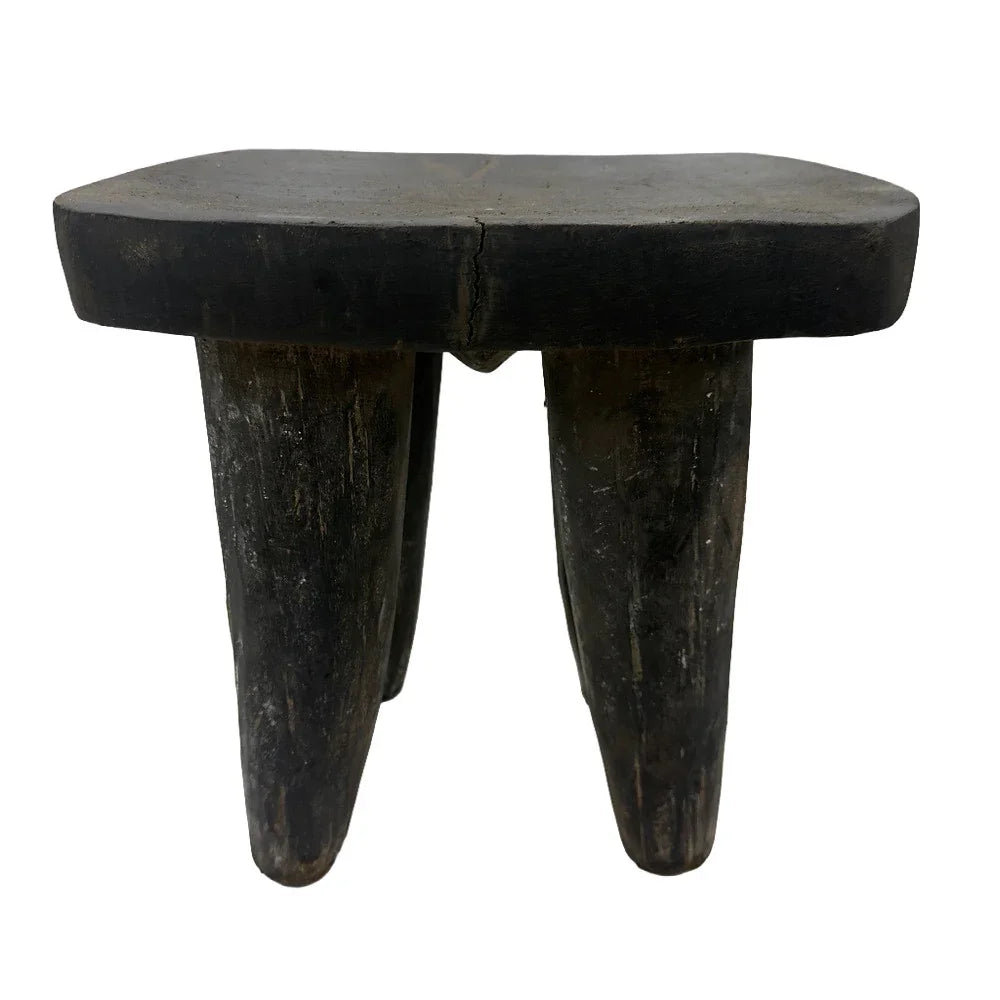 Vintage Nigerian Wooden Mini Stool - Berbere Imports