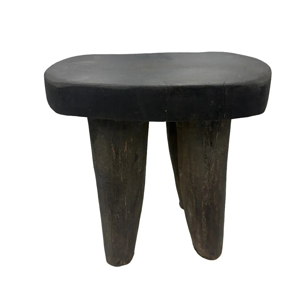 Vintage Nigerian Wooden Mini Stool - Berbere Imports